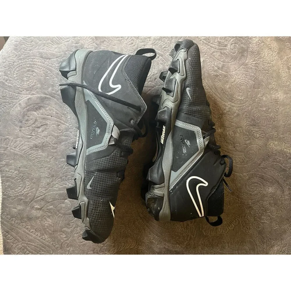 NEW Men's Nike Alpha Menace 3 Shark Football Cleats CV0582-010 Size 10.5